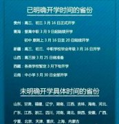 最新消息！全国各地开学时间表“出炉”，6省确定开学时间