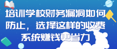 使用财务管理系统防止培训学校财务漏洞